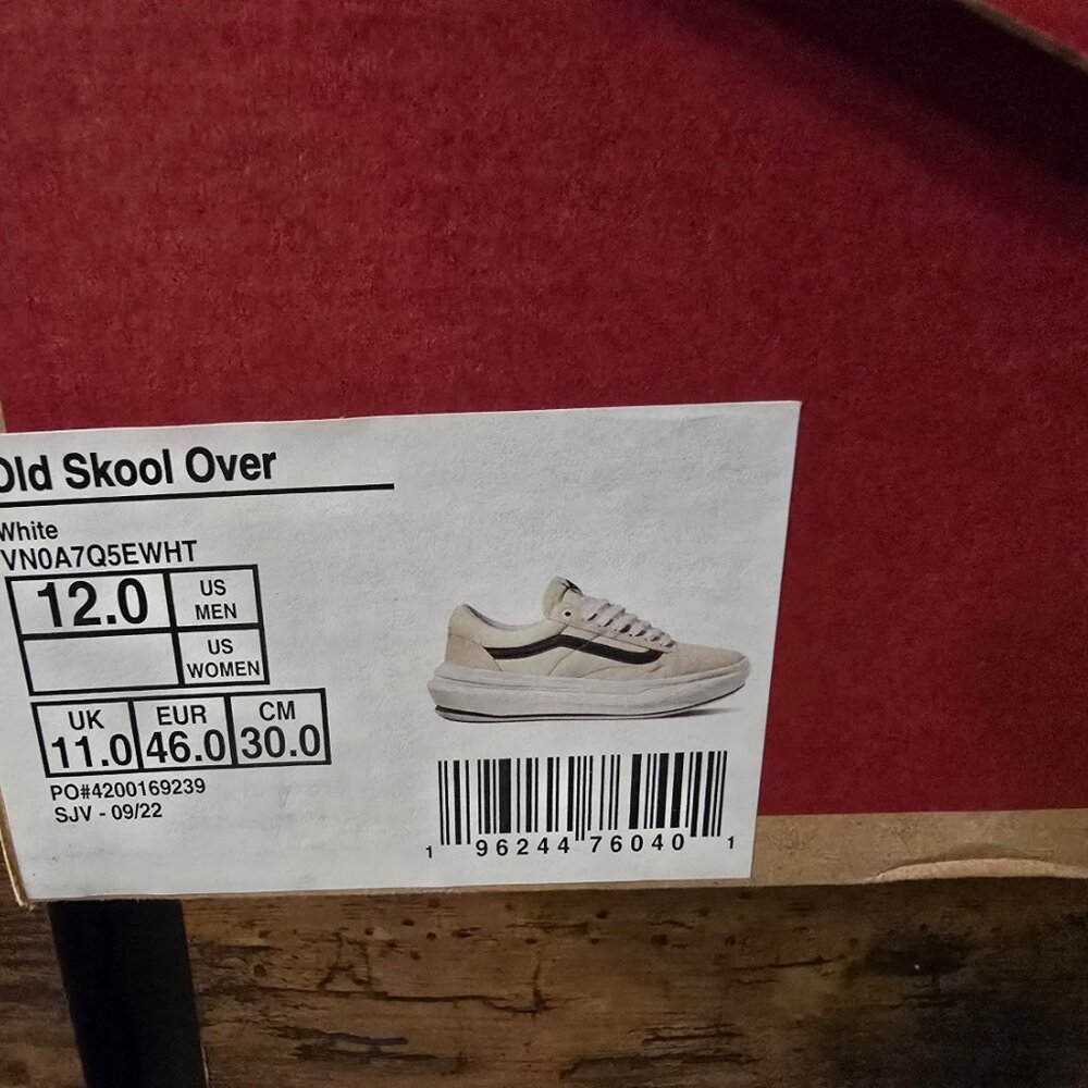 Vans Old Skool Overt CC Shoes White VN0A7Q5EWHT Skateboarding Men's US Sz 12 NEW - Picture 10 of 10